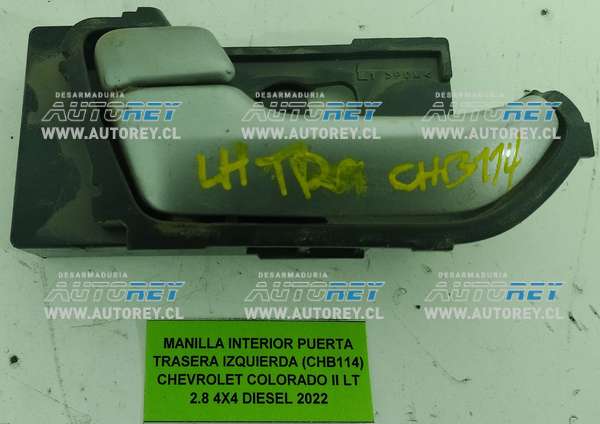 Manilla Interior Puerta Trasera Izquierda (CHB114) Chevrolet Colorado II LT 2.8 4×4 Diesel 2022 $10.000 + IVA