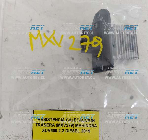 Resistencia Calefacción Trasera (MXV279) Mahindra XUV500 2.2 Diesel 2019 $25.000 + IVA