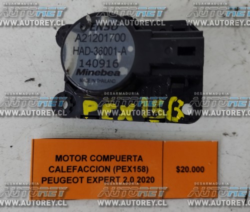 Motor Compuerta Calefacción (PEX158) Peugeot Expert 2.0 2020 $10.000 + IVA