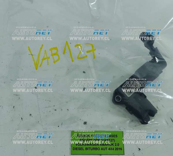 Sensor Presión Gases Escape DPF (VAB127) Volkswagen Amarok 2.0 Diesel Biturbo AUT 4×4 2016 $25.000 + IVA