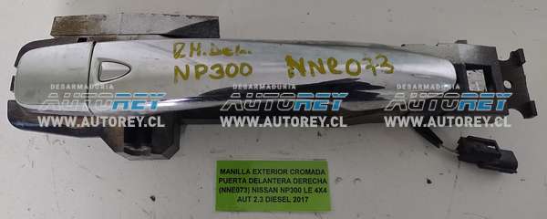 Manilla Exterior Cromada Puerta Delantera Derecha (NNE073) Nissan NP300 LE 4X4 AUT 2.3 Diesel 2017 $40.000 + IVA
