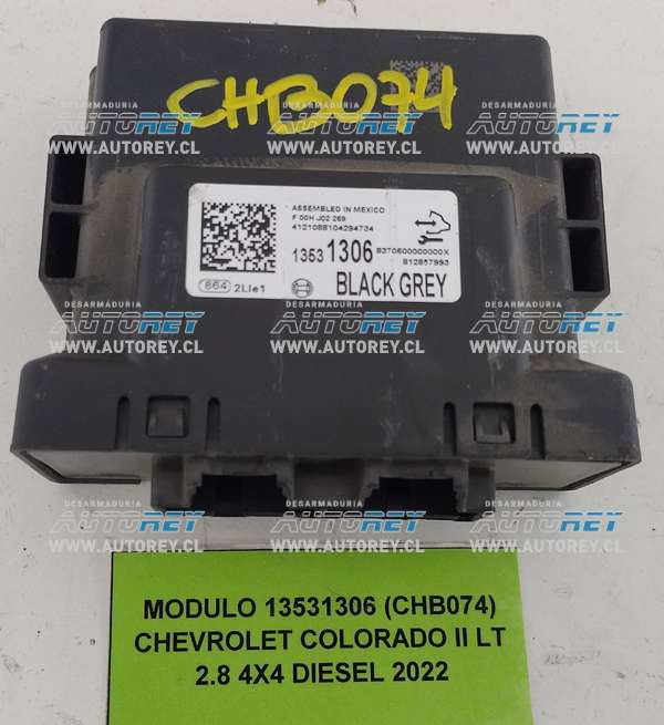 Módulo 13531306 (CHB074) Chevrolet Colorado II LT 2.8 4×4 Diesel 2022 $40.000 + IVA