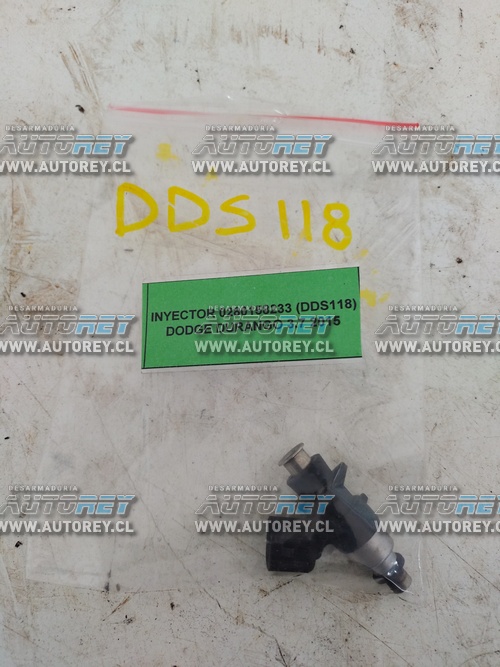 Inyector 0280158233 (DDS118) Dodge Durango 3.6 2015 $30.000 + IVA
