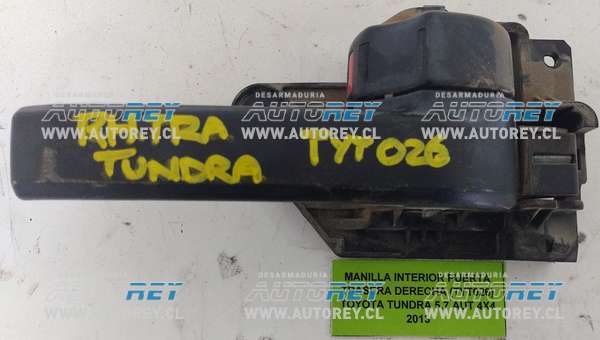 Manilla Interior Puerta Trasera Derecha (TYT026) Toyota Tundra 5.7 AUT 4×4 2013 $10.000 + IVA