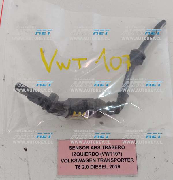 Sensor ABS Trasero Izquierdo (VWT107) Volkswagen Transporter T6 2.0 Diesel 2019 $40.000 + IVA