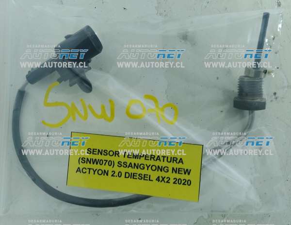 Sensor Temperatura (SNW070) SSangyong New Actyon 2.0 Diesel 4×2 2020 $30.000 + IVA
