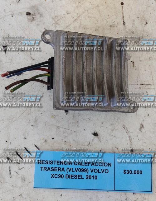 Resistencia Calefacción Trasera (VLV099) Volvo XC90 Diesel 2010 $30.000 + IVA