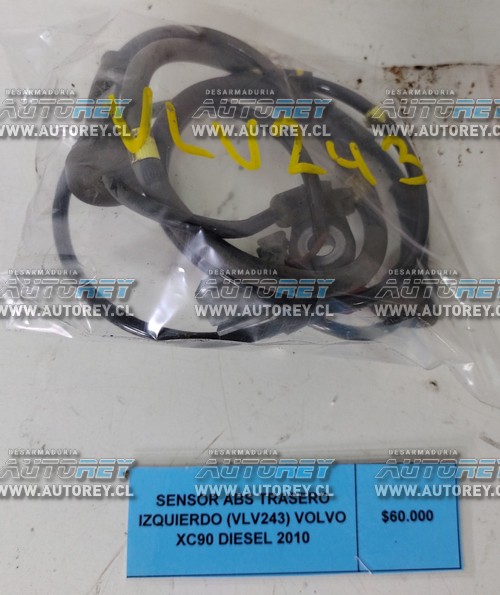 Sensor ABS Trasero Izquierdo (VLV243) Volvo XC90 Diesel 2010 $50.000 + IVA