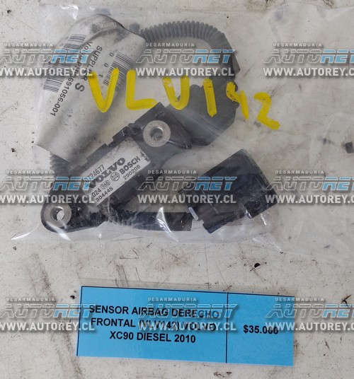 Sensor Airbag Derecho Frontal (VLV142) Volvo XC90 Diesel 2010 $35.000 + IVA