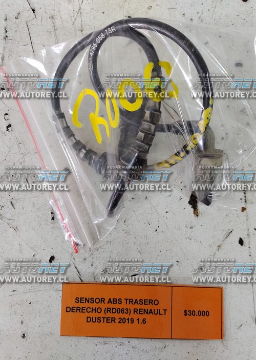 Sensor ABS Trasero Derecho (RD063) Renault Duster 2019 1.6 $30.000 + IVA