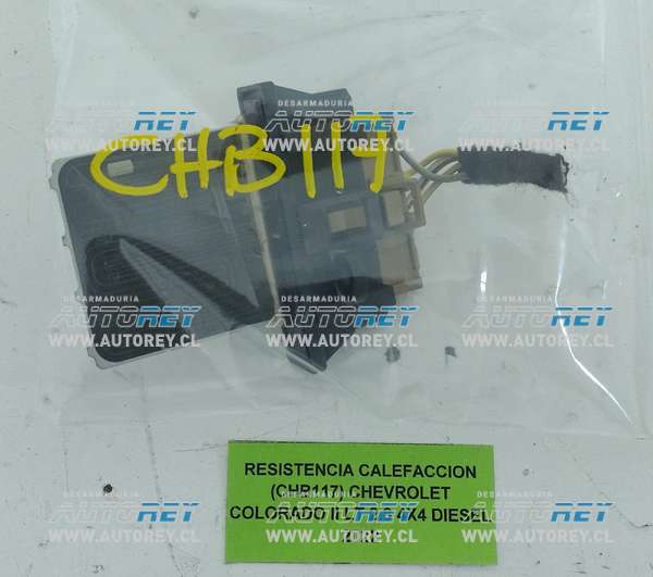 Resistencia Calefacción (CHB117) Chevrolet Colorado II LT 2.8 4×4 Diesel 2022 $30.000 + IVA