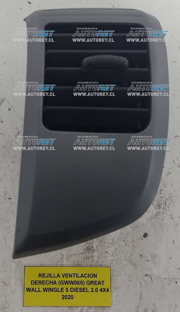 Rejilla Ventilación Derecha (GWW060) Great Wall Wingle 5 Diesel 2.0 4×4 2020 $15.000 + IVA