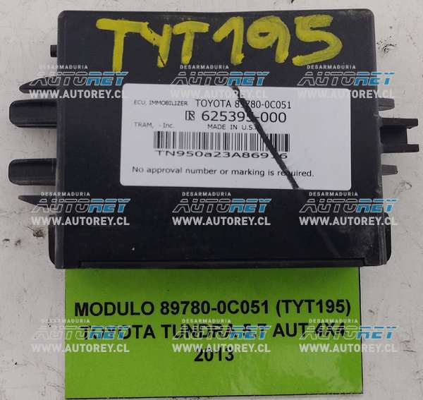 Módulo 89780-0C051 (TYT195) Toyota Tundra 5.7 AUT 4×4 2013 $45.000 + IVA