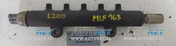 Riel Inyección Con Válvula Presión Combustible (MLF163) Mitsubishi L200 2.4 4×2 Diesel 2019 $80.000 + IVA