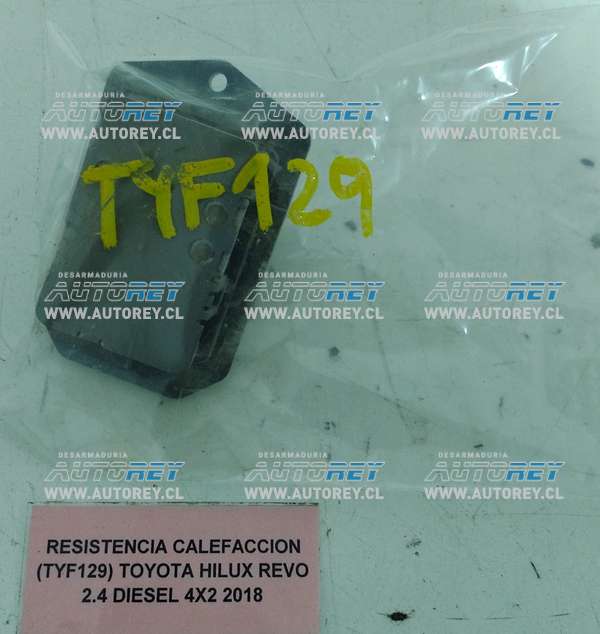 Resistencia Calefacción (TYF129) Toyota Hilux Revo 2.4 Diesel 4×4 2018 $25.000 + IVA