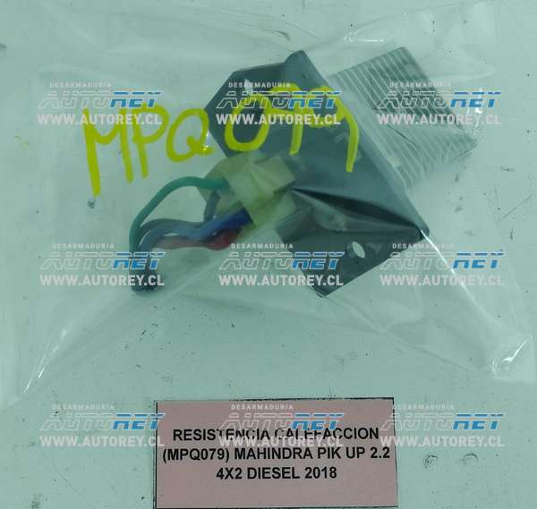 Resistencia Calefacción (MPQ079) Mahindra Pik Up 2.2 4×2 Diesel 2018 $25.000 + IVA