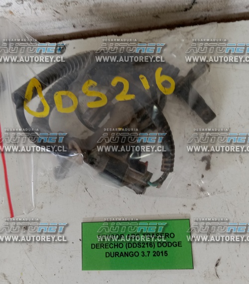 Sensor ABS Trasero Derecho (DDS216) Dodge Durango 3.6 2015 $40.000 + IVA