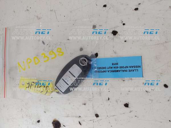 Llave Inalámbrica (NPD398) Nissan NP300 4×4 AUT Diesel 2.3 2018