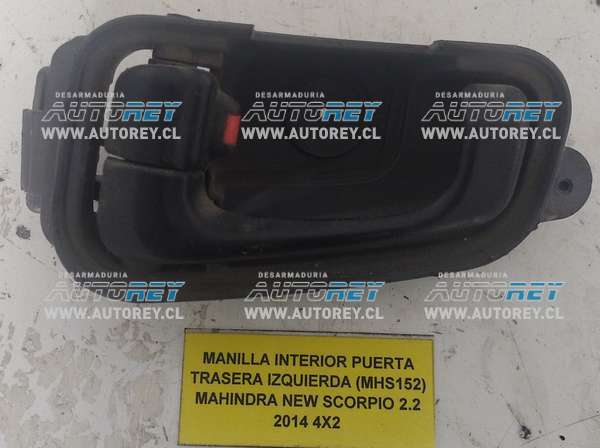 Manilla Interior Puerta Trasera Izquierda (MHS152) Mahindra New Scorpio 2.2 2014 4×2