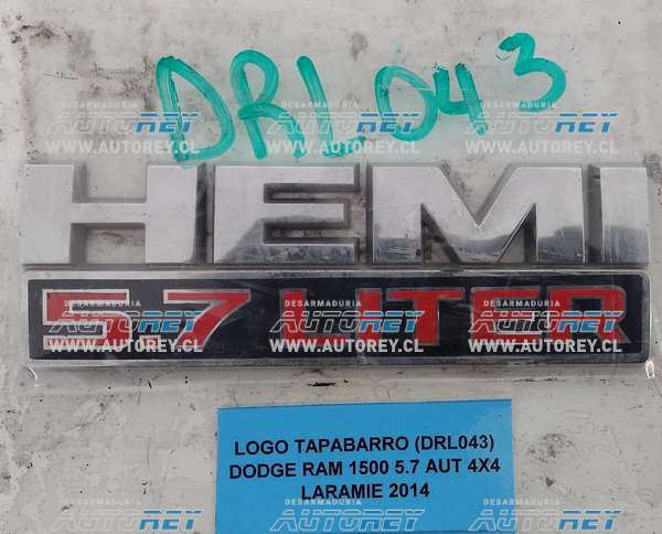 Logo Tapabarro (DRL043) Dodge Ram 1500 5.7 AUT 4×4 LARAMIE 2014