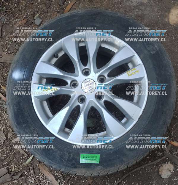 Llanta Aluminio Con Neumático 215 60 R16 (SSX026) Suzuki SX4 Crossover 4×4 2013 1.6 Mec
