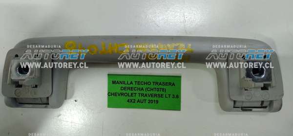 Manilla Techo Trasera Derecha (CHT078) Chevrolet Traverse LT 3.6 4×2 AUT 2019