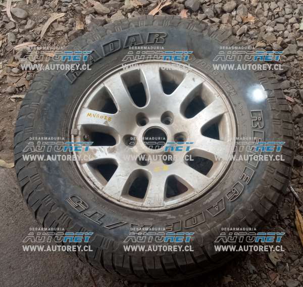 Llanta Aluminio Con Neumático 265 70 R16 (MVA028) Mazda BT50 2.5 Mec 4×4 Diesel 2011
