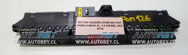 Boton Hazard (FDM126) Fiat Doblo maxi XL 1.6 Diesel 4×2 2018