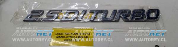 Logo Portalon (MVA010) Mazda BT50 2.5 MEC 4×4 Diesel 2011