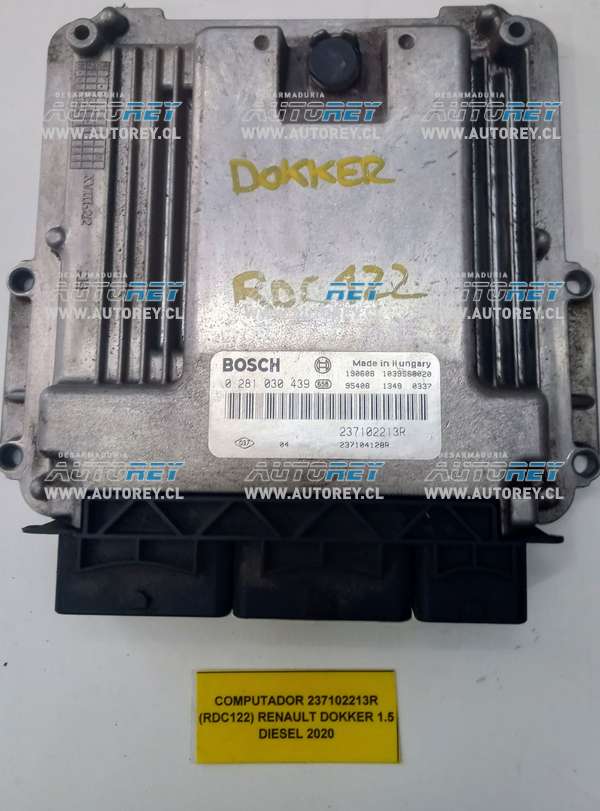Computador 237102213R (RDC122) Renault Dokker 1.5 Diesel 2020