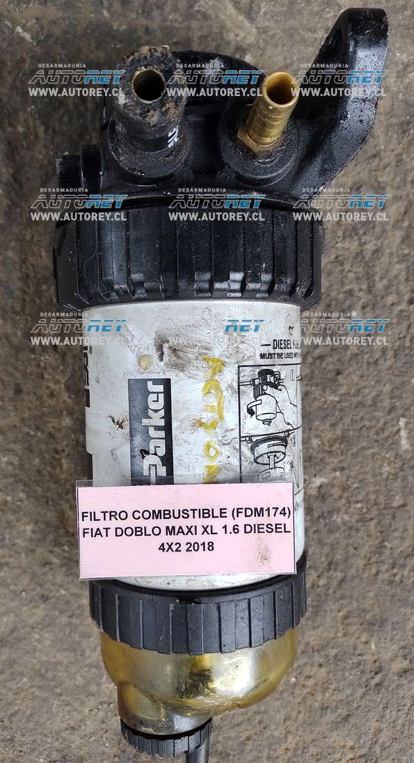 Filtró Combustible (FDM174) Fiat Doblo Maxi XL 1.6 Diesel 4×2 2018