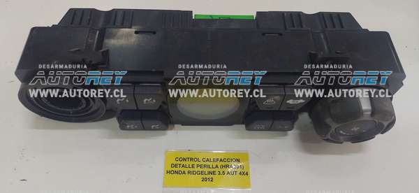 Control Calefacción Detalle Perilla (HRA291) Honda Ridgeline 3.5 AUT 4×4 2012