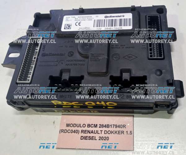 Modulo BCM 284B17940R (RDC040) Renault Dokker 1.5 Diesel 2020
