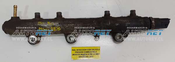 Riel Inyección Con Válvula Presión Combustible (MVA123) Mazda BT50 Tailandesa 2.5 MEC 4×4 Diesel 2011