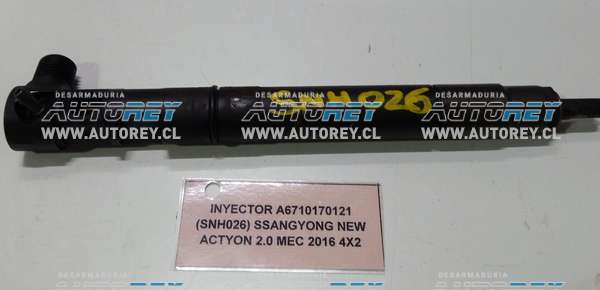 Inyector A6710170121 (SNH026) SSANGYONG NEW ACTYON 2.0 MEC 2016 4×2