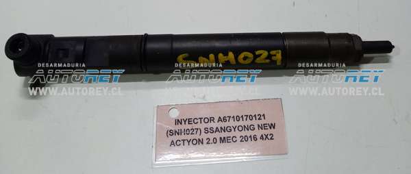 Inyector A6710170121 (SNH027) SSANGYONG NEW ACTYON 2.0 MEC 2016 4×2