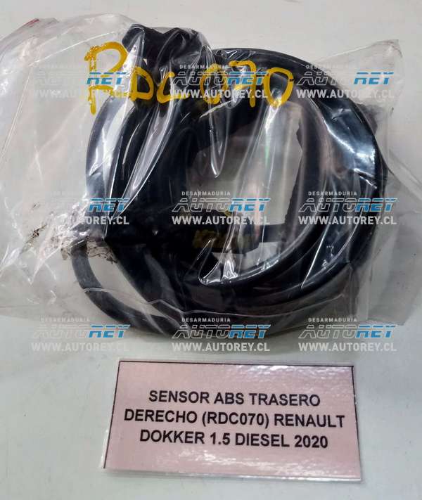 Sensor ABS Trasero Derecho (RDC070) Renault Dokker 1.5 Diesel 2020