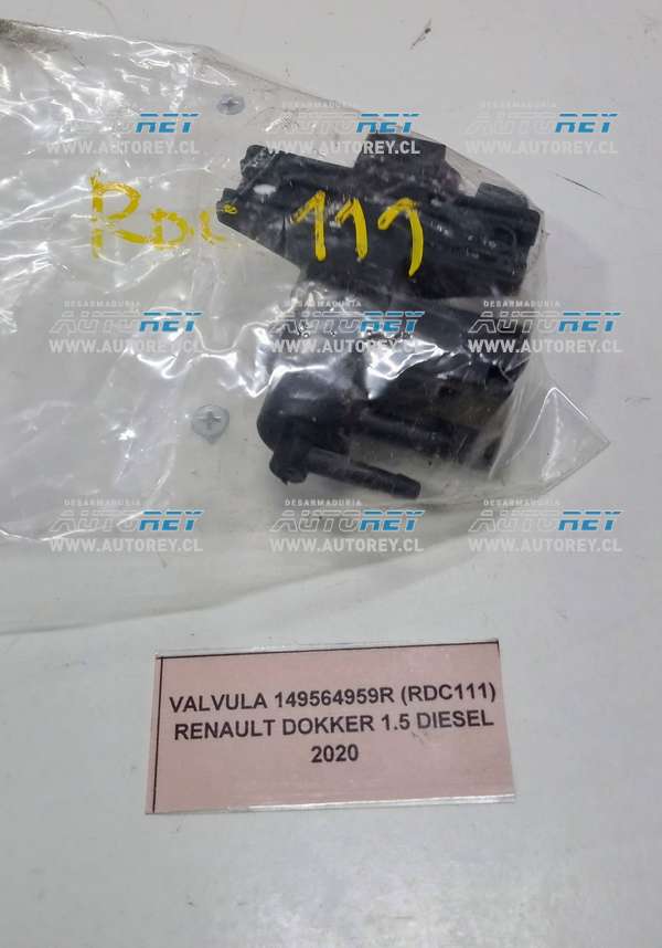 Valvula 149564959R (RDC111) Renault Dokker 1.5 Diesel 2020