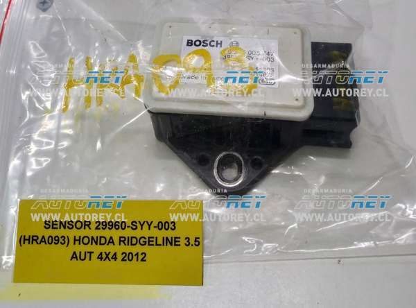 Sensor 29960- SYY-003 (HRA093) Honda Ridgeline 3.5 AUT 4×4 2012