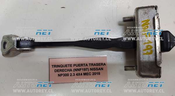Trinquete Puerta Trasera Derecha (NNF197) Nissan Np300 2.3 4×4 MEC 2018