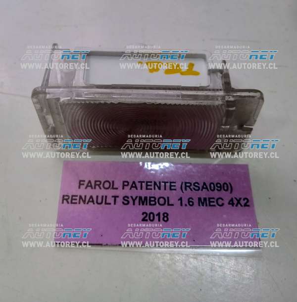 Farol Patente (RSA090) Renault Symbol 1.6 MEC 4×2 2018