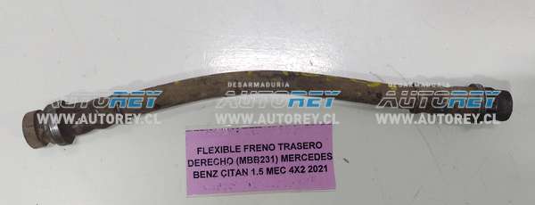 Flexible Freno Trasero Derecho (MBB231) Mercedes Benz Citan 1.5 MEC 4×2 2021