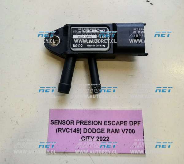 Sensor Presion Escape DPF (RVC149) Dodge RAM V700 CITY 2022