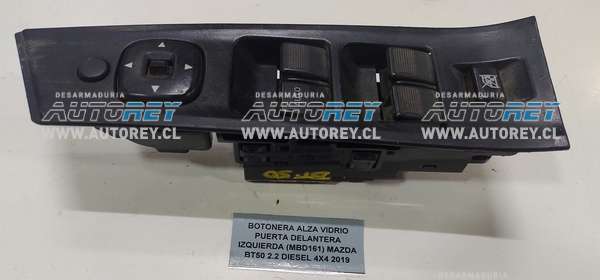 Botonera Alza Vidrio Puerta Delantera Izquierda (MBD161) Mazda BT50 2.2 Diesel 4×4 2019