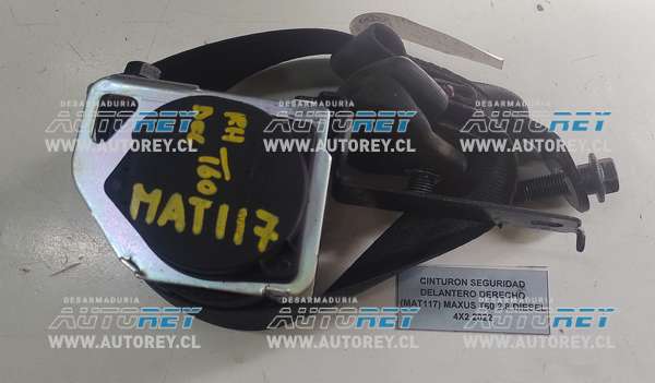 Cinturon Seguridad Delantero Derecho (MAT117) Maxus T60 2.8 Diesel 4×2 2022
