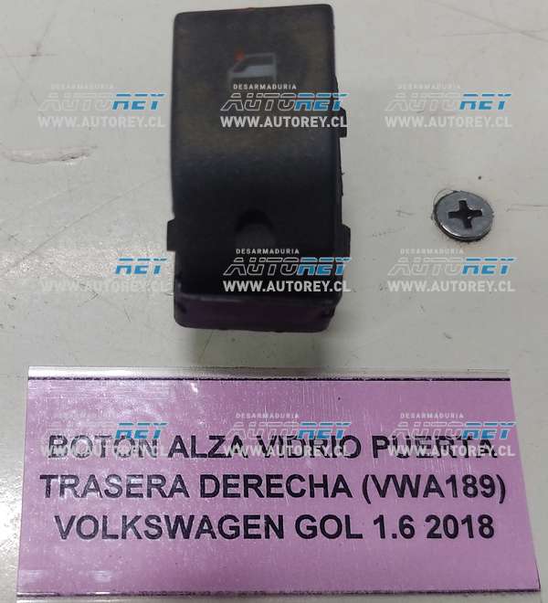 Botón Alza Vidrio Puerta Trasera Derecha (VWA189) Volkswagen Gol 1.6 2018