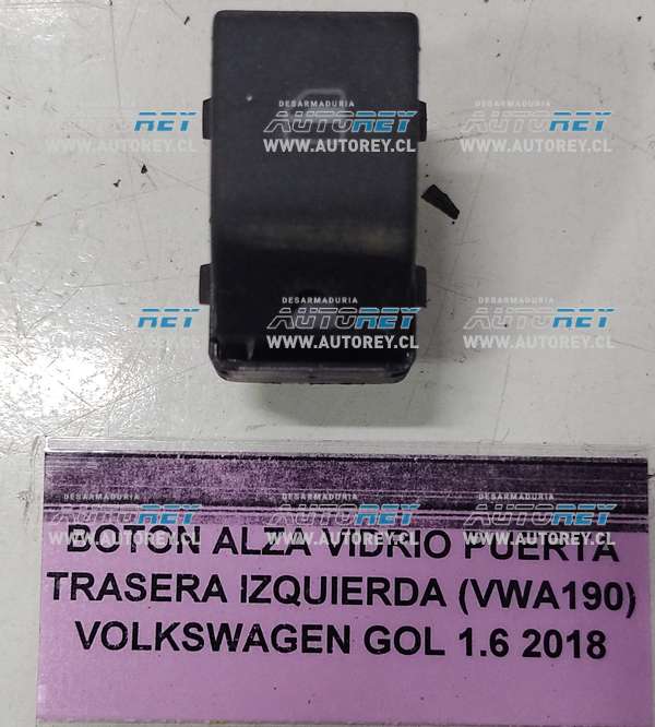 Botón Alza Vidrio Puerta Trasera Izquierda (VWA190) Volkswagen Gol 1.6 2018