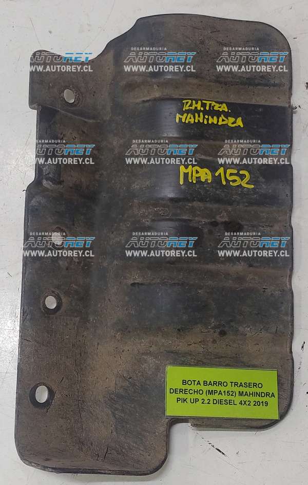 Bota Barro Trasero Derecho (MPA152) Mahindra Pik UP 2.2 Diesel 4×2 2019