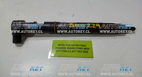 Inyector A6720170021(SND229) Ssangyong New Actyon 2.2 AUT 4×2 2020