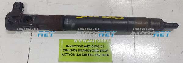 Inyector A6710170121 (SNJ263) SSangyong New Actyon 2.0 Diesel 4×2 2016